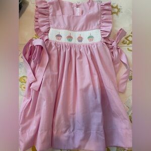 Petit Bebe cupcake smocked dress